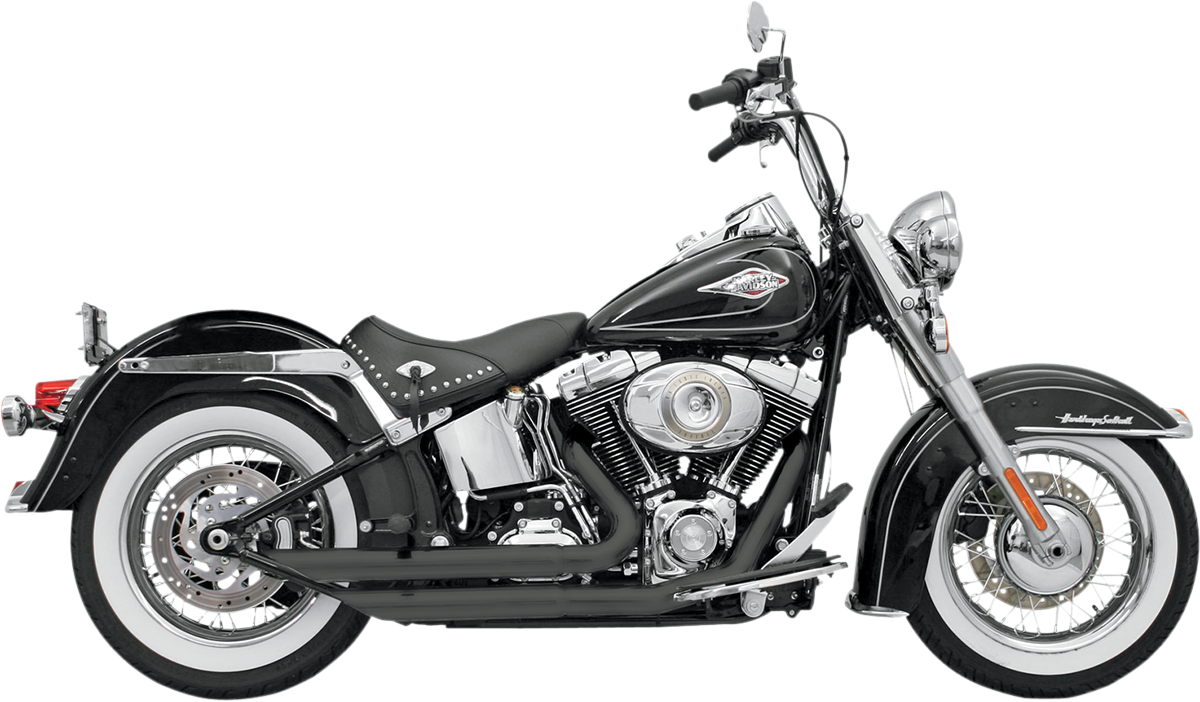 BASSANI XHAUST FireFlight Exhaust - Black - Softail