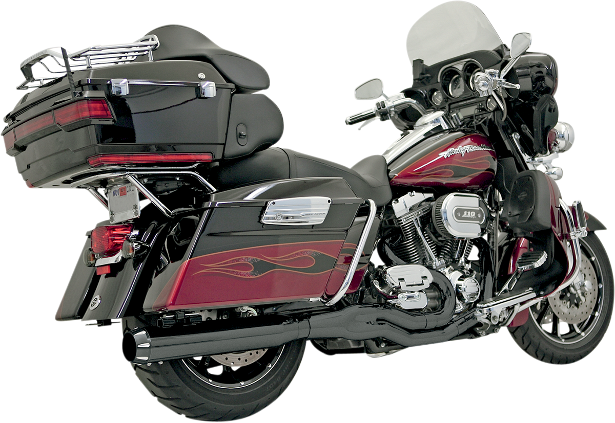 BASSANI XHAUST B4 2:1 Exhaust - Black - Straight Can