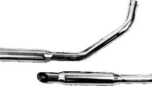 PAUGHCO Staggered Dual Exhaust System - Slashcut - 38"