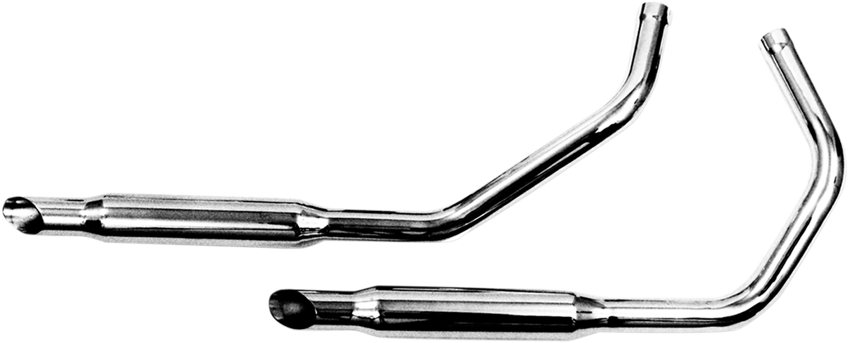 PAUGHCO Staggered Dual Exhaust System - Slashcut - 38"