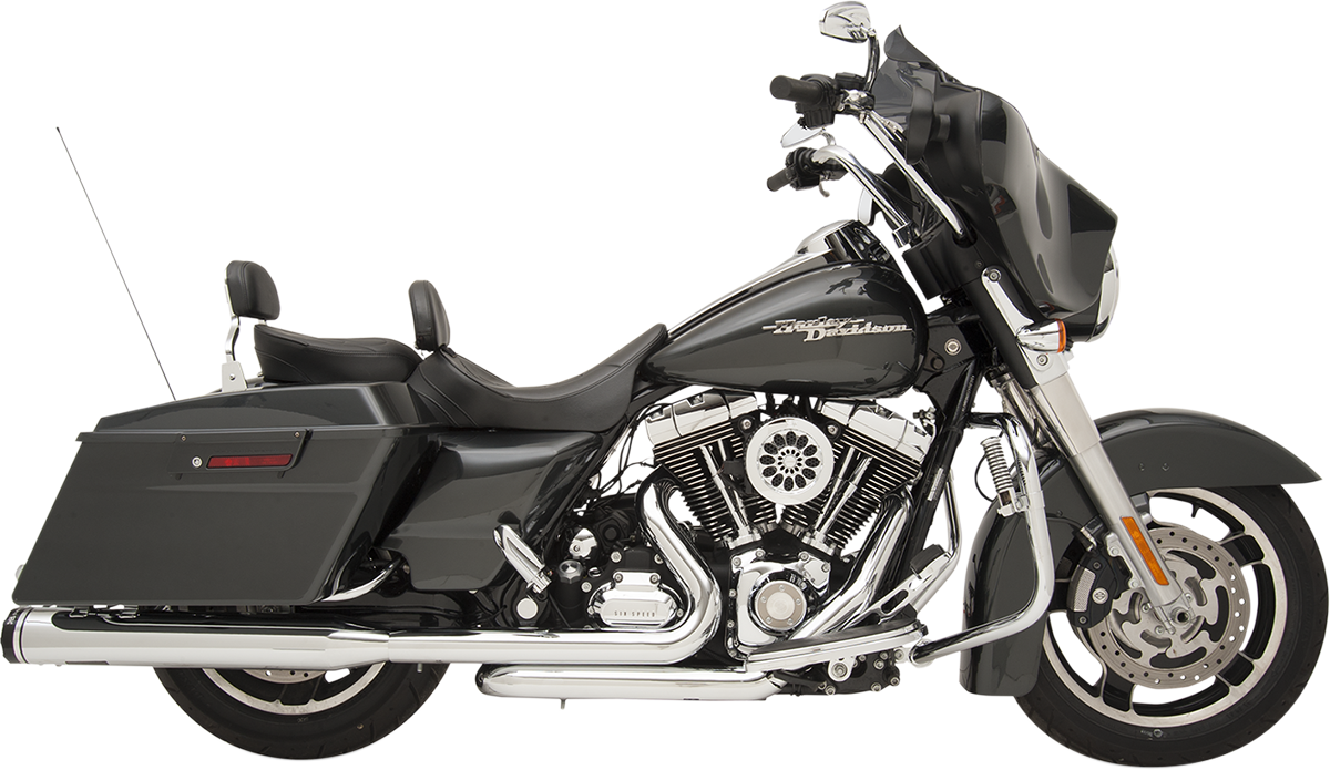 KHROME WERKS 2-into-2 Dominator Exhaust System - Chrome - '09-'16 FL - With 4-1/2" Muffler