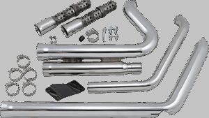 COBRA 909 Exhaust - Chrome - '12-'17 Softail