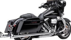 COBRA Dual Speedster Exhaust - Chrome - Fishtail - '17-'19 Dresser