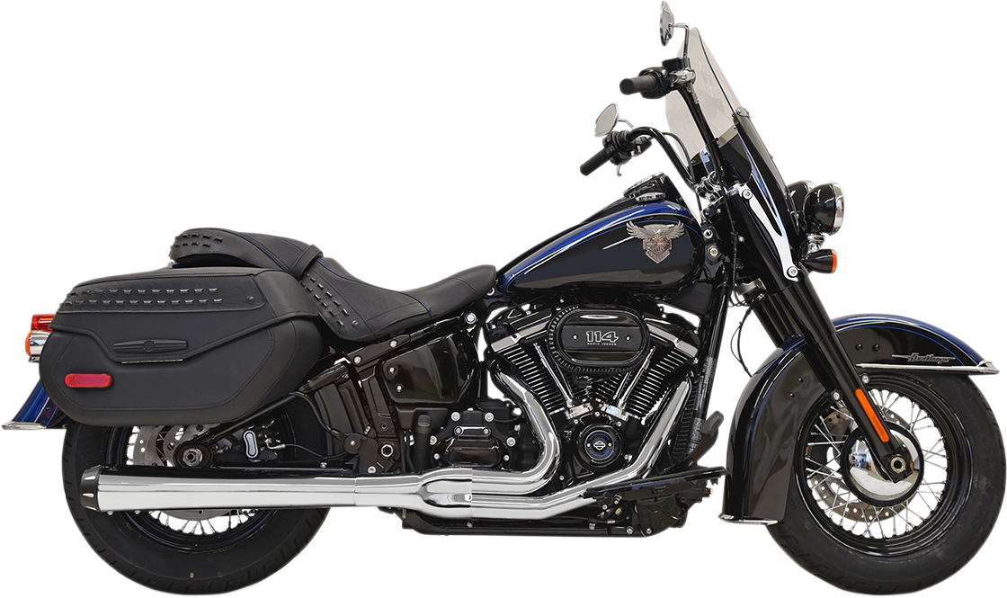 BASSANI XHAUST 2-into-1 Road Rage Exhaust System - Chrome