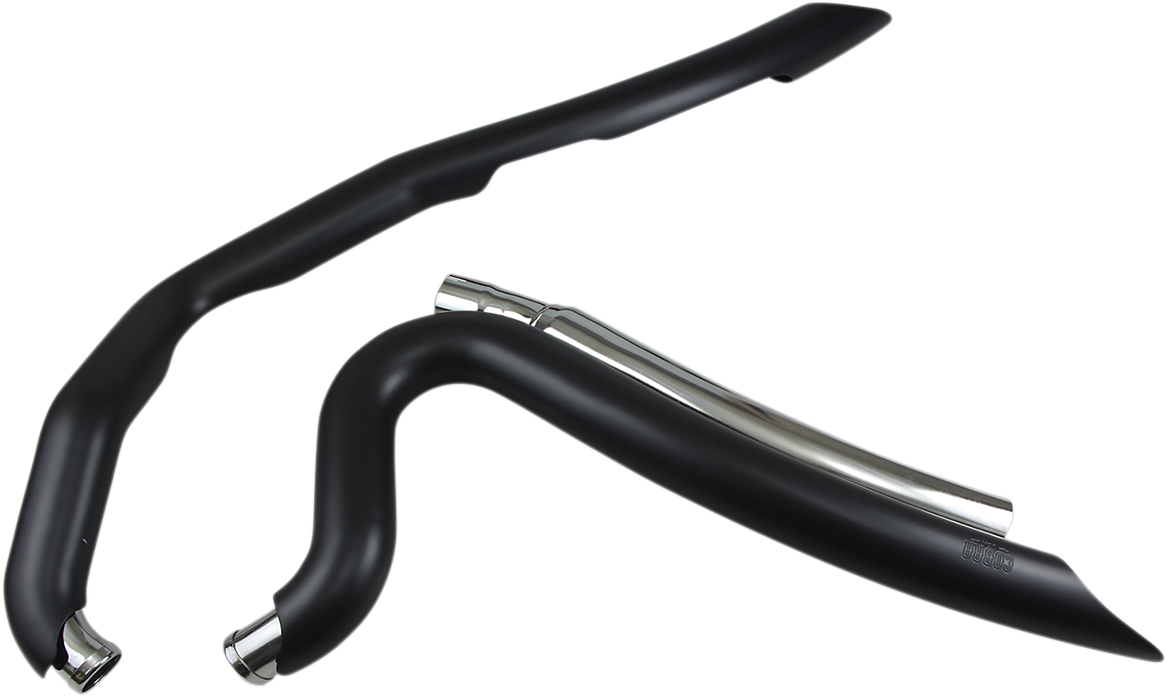 S&S CYCLE 2-into-1 Qualifier Exhaust System - Guardian Black - Image 2