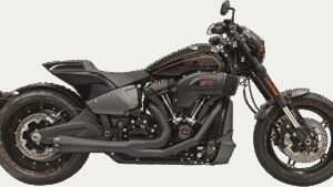 BASSANI XHAUST 2-into-1 Road Rage Exhaust System - Black