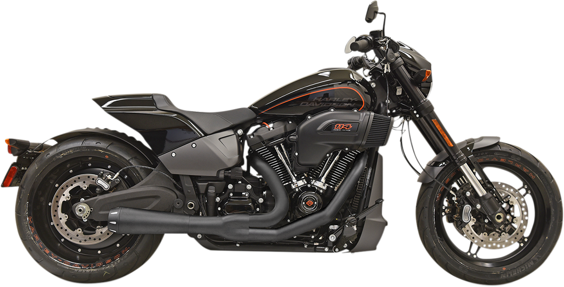 BASSANI XHAUST 2-into-1 Road Rage Exhaust System - Black