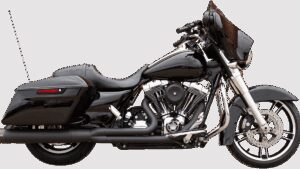 S&S CYCLE 2-into-1 Exhaust for '95-'16 FL - Black