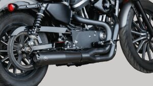 S&S CYCLE 2:1 Black Exhaust for '07-'13 XL