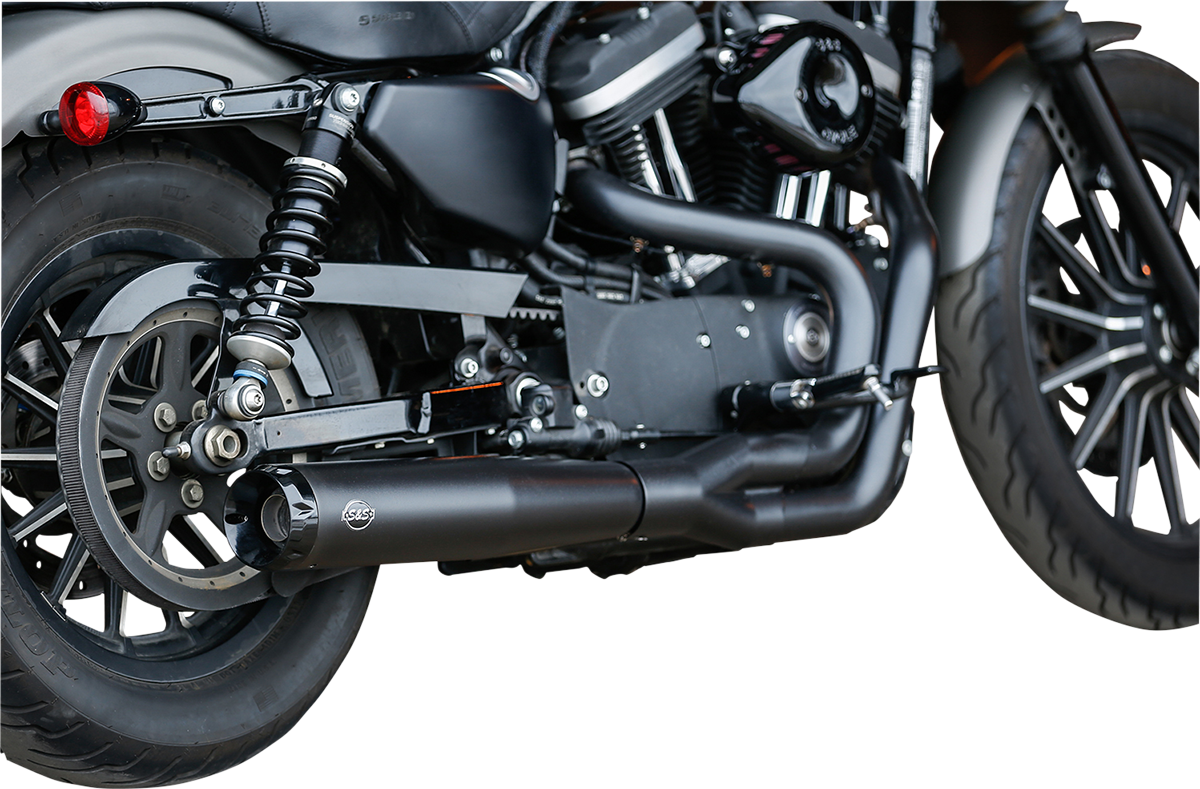 S&S CYCLE 2:1 Black Exhaust for '07-'13 XL