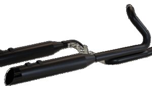 KHROME WERKS 2-Into-2 Two-Step Crossover Header System - Black - FL