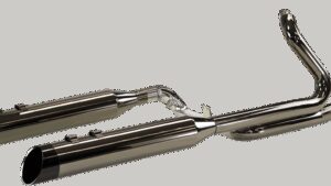 KHROME WERKS 2-into-2 Dominator Exhaust System with 4-1/2" Mufflers - Eclipse® - FL