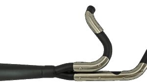 TRASK Assault 2:1 Exhaust - Black/Stainless Steel - '07-'17 Softail