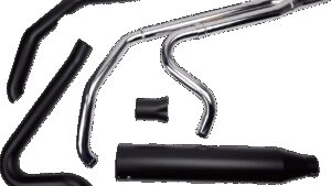 KHROME WERKS 2-into-1 Outlaw Exhaust System - Black