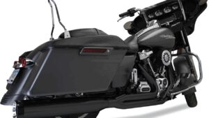 KHROME WERKS 2-into-1 Outlaw Exhaust System - Black - No End Cap Included