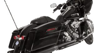 S&S CYCLE El Dorado Dual Exhaust System - Black - Black Thruster