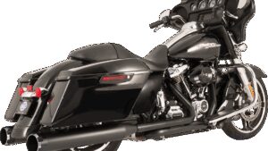 S&S CYCLE El Dorado Dual Exhaust System - Black - Black Thruster