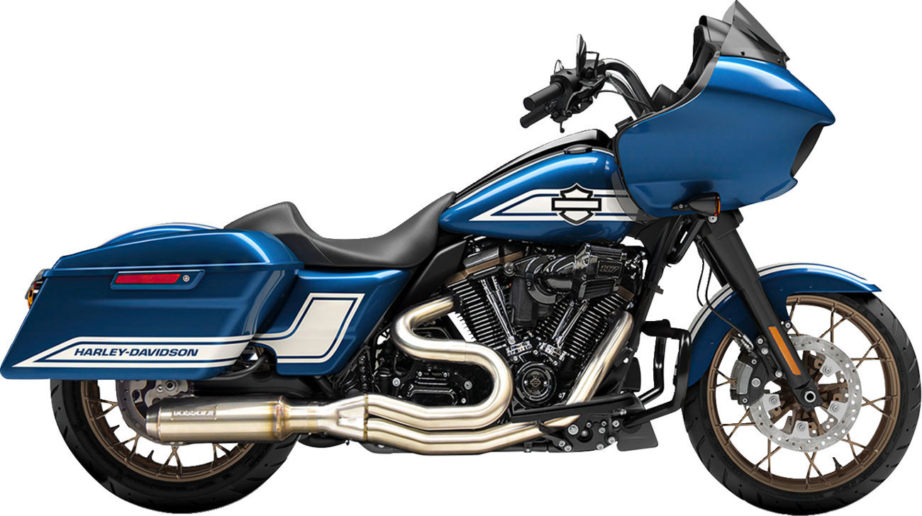 BASSANI XHAUST 2-into-1 Mid-Length Super Bike Exhaust System - Stainless Steel