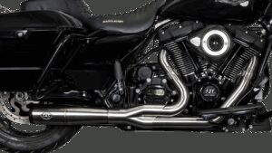 S&S CYCLE 2-into-1 Diamondback Exhaust System - Stainless Steel - Race Only