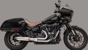 BASSANI XHAUST 2-into-1 Stainless Exhaust System with 4" Super Bike Muffler