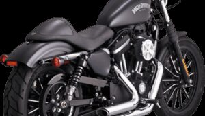 VANCE & HINES Shortshots Staggered Exhaust System - Chrome