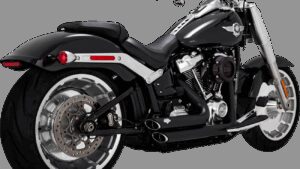 VANCE & HINES Shortshots Staggered Exhaust System - Matte Black