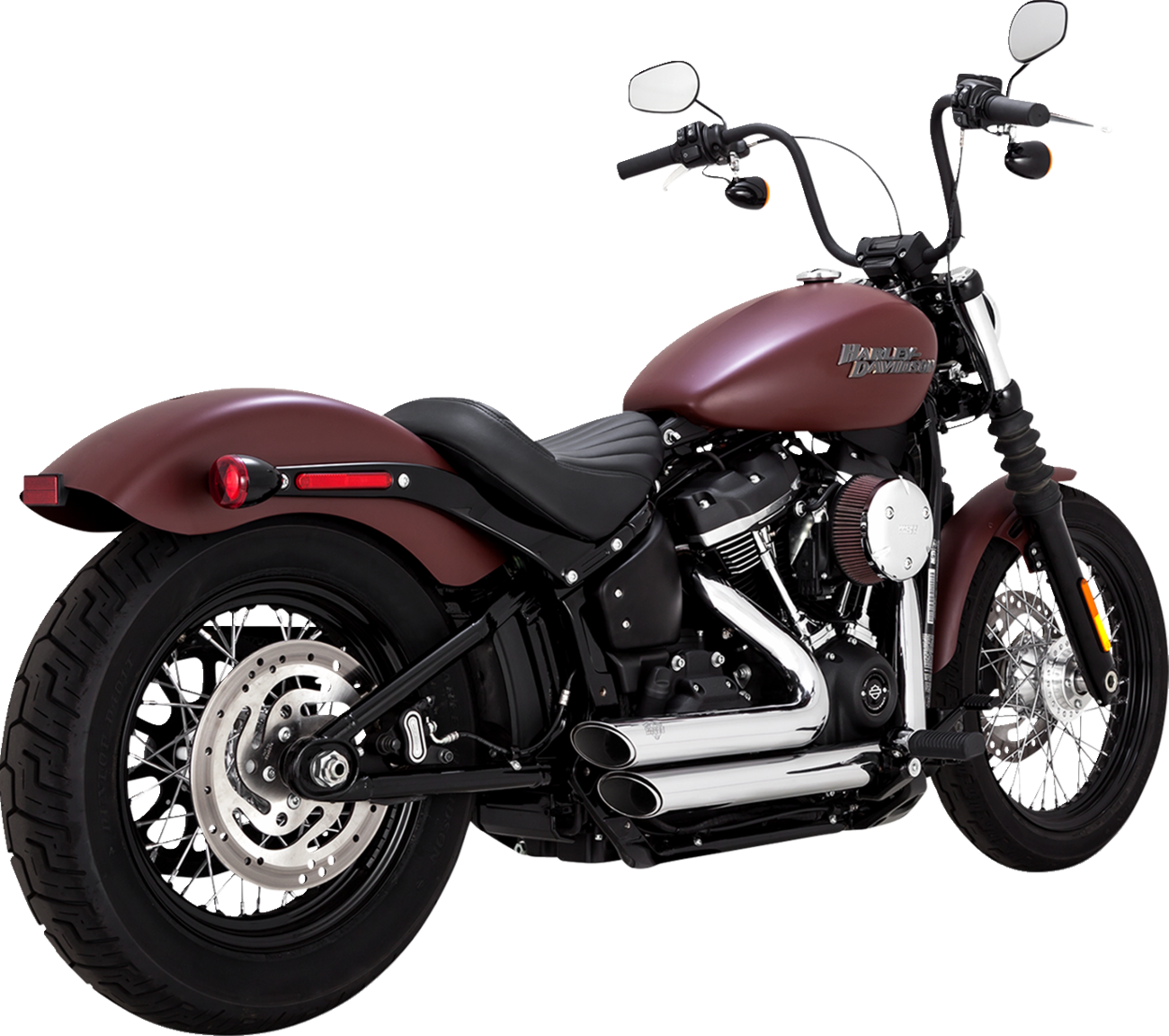 BASSANI XHAUST 2-into-1 Ripper Exhaust System - Short - Chrome - Twin Cam Softails - Image 2