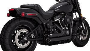 VANCE & HINES Shortshots Staggered Exhaust System - Matte Black