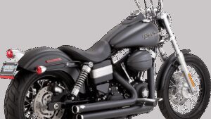 VANCE & HINES Big Shots Staggered Exhaust System - Black
