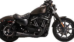 VANCE & HINES Upsweep 2-into-1 Exhaust System - Stainless Steel - Black