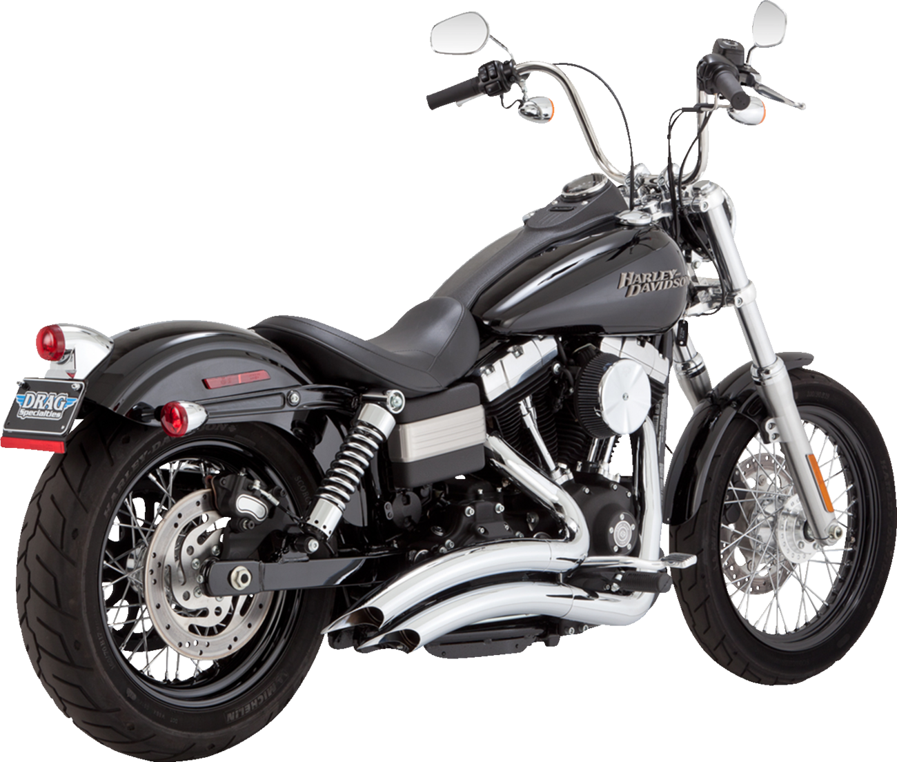 VANCE & HINES 2-into-2 Big Radius Exhaust System - Chrome