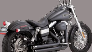 VANCE & HINES Big Shots Staggered Exhaust System - Matte Black