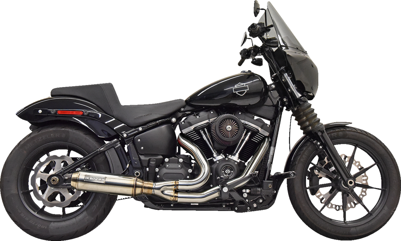 BASSANI XHAUST Sweeper Exhaust - Black/Black - Image 2