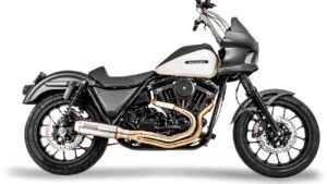 BASSANI XHAUST 2-into-1 Exhaust System with Super Bike 4" Muffler - Stainless Steel