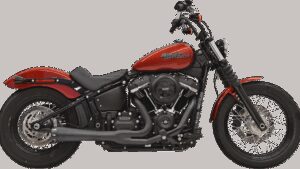 BASSANI XHAUST 2-into-1 Road Rage III Exhaust System - 49-State - Black