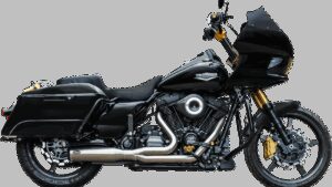 S&S CYCLE 2-into-1 Qualifier Exhaust System - 50-State - Silver