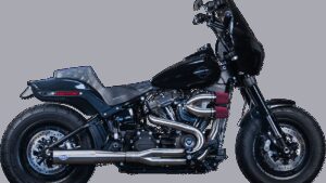 S&S CYCLE 2-into-1 Superstreet Exhaust System - Brushed Stainless Steel