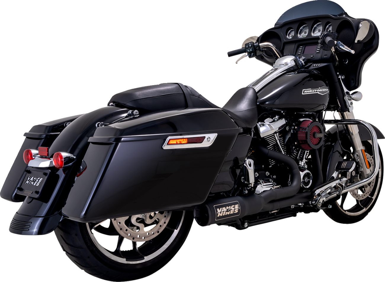 VANCE & HINES 2-into-1 High Output PCX™ Exhaust System - Black - Touring