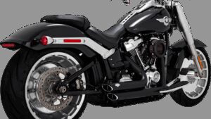 VANCE & HINES Shortshots Staggered Exhaust System - Black