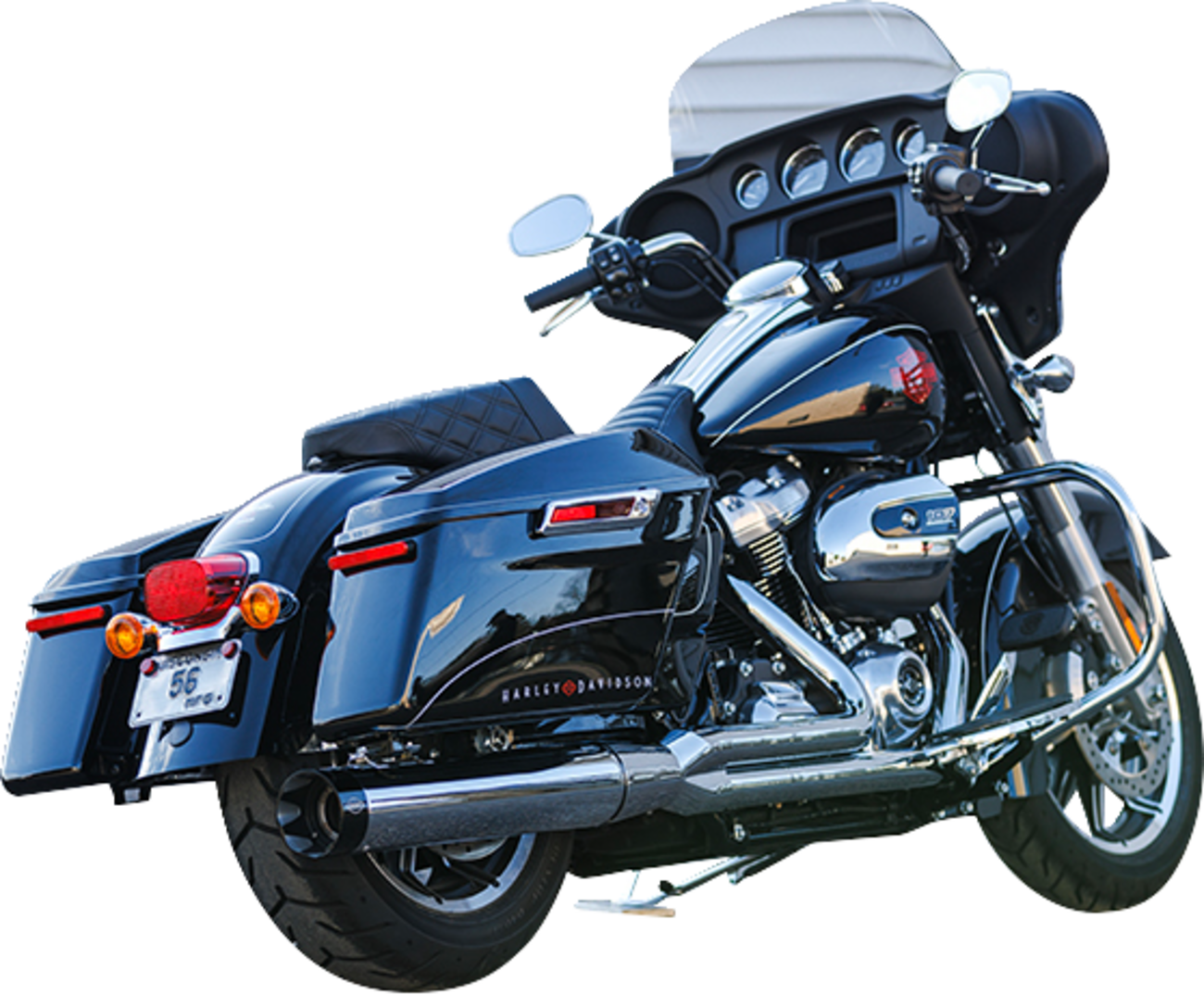 S&S CYCLE 2-into-1 Sidewinder Exhaust System - 50-State - Chrome - M8 Touring