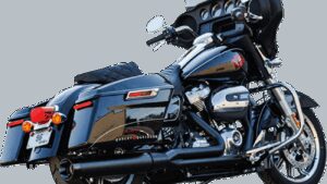 S&S CYCLE 2-into-1 Sidewinder Exhaust System - 50-State - Black - M8 Touring