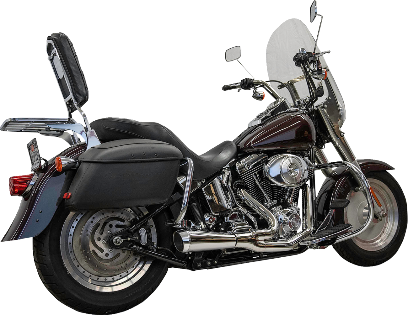 BASSANI XHAUST 2-into-1 Ripper Exhaust System - Short - Chrome - Twin Cam Softails