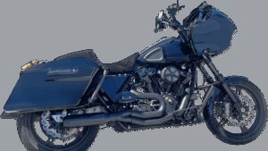 BASSANI XHAUST 2-into-1 Mid-Length Super Bike Exhaust System - 4" Muffler - M8 Touring