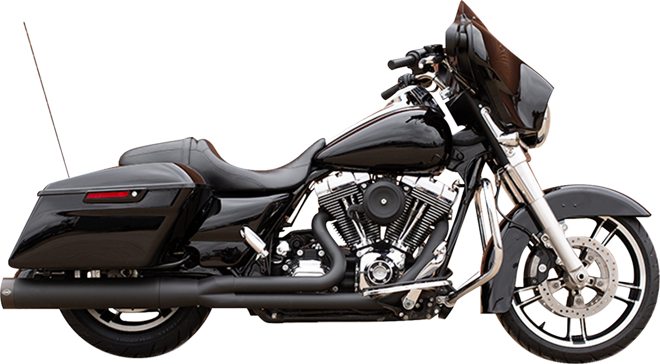S&S CYCLE 2-into-1 Sidewinder Exhaust System - 50 State - Black - Touring '07-'16