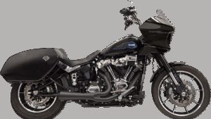 BASSANI XHAUST 2-into-1 Ripper Exhaust System with Megaphone Muffler - Short - Black - M8 Softail