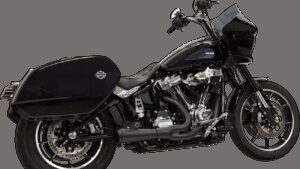 BASSANI XHAUST 2-into-1 Ripper Exhaust System with Megaphone Muffler - Black - 49-State - M8 Softail