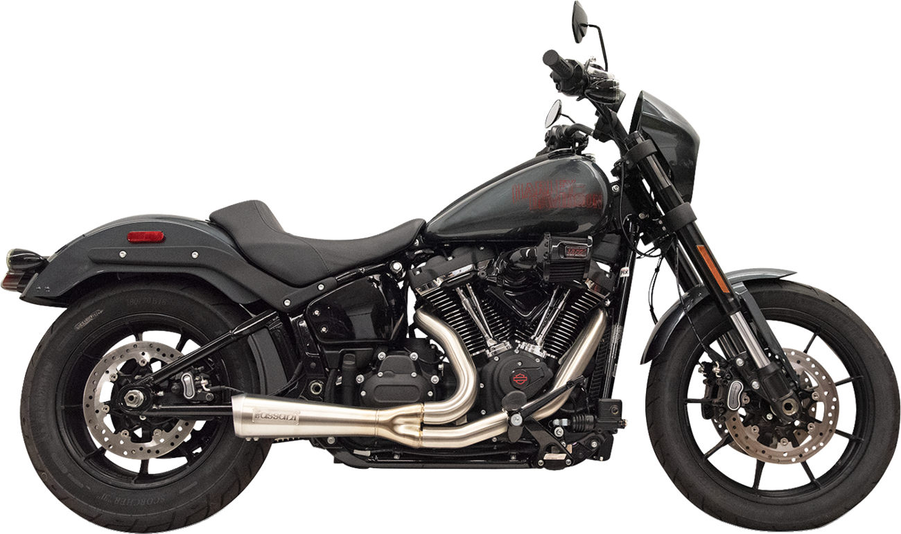 BASSANI XHAUST 2-into-1 Ripper Exhaust System with Megaphone Muffler - Short - Chrome - M8 Softail