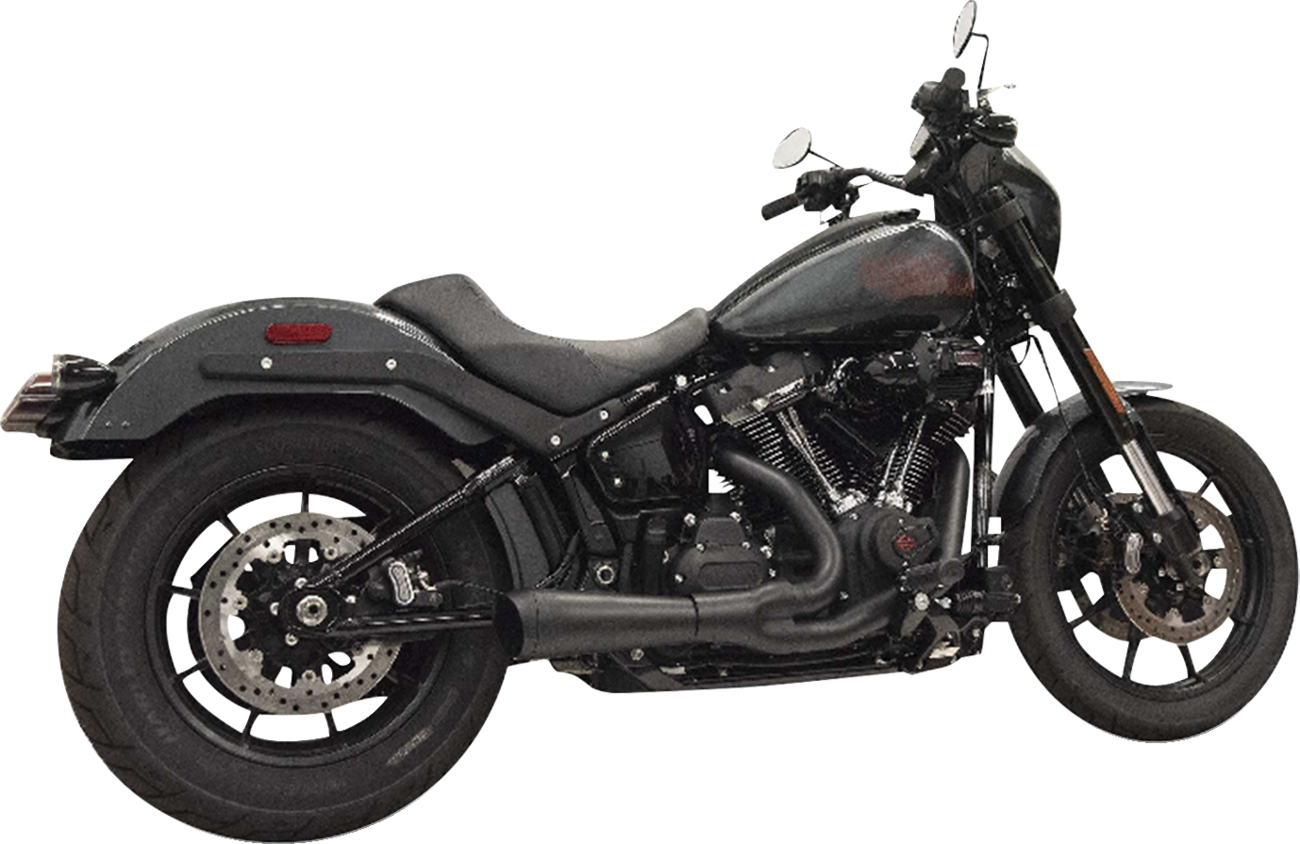 BASSANI XHAUST 2-into-1 Ripper Exhaust System with Megaphone Muffler - Short - Chrome - 49-State - M8 Softail