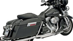 BASSANI XHAUST Megaphone Mufflers - Chr/Pol - Tapered - Performance Baffle