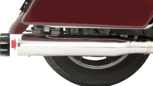 BASSANI XHAUST 4" Quick Change Series Slip-On Mufflers - Chrome - FL '95-'16